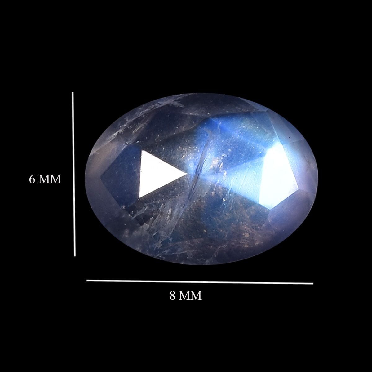 AAA Rainbow Moonstone (Oval 8x6 mm) 1.06 ctw image number 3