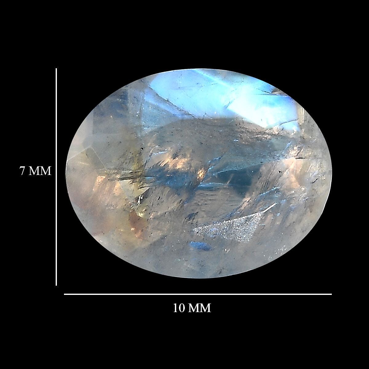 Rainbow Moonstone (Oval 9x7 mm) 1.66 ctw