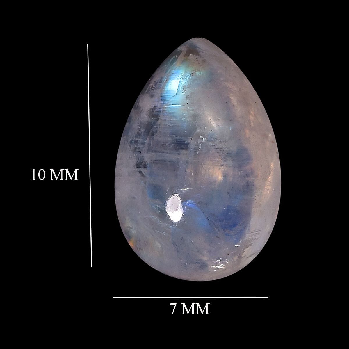 Rainbow Moonstone (Pear 10x7 mm) 1.94 ctw