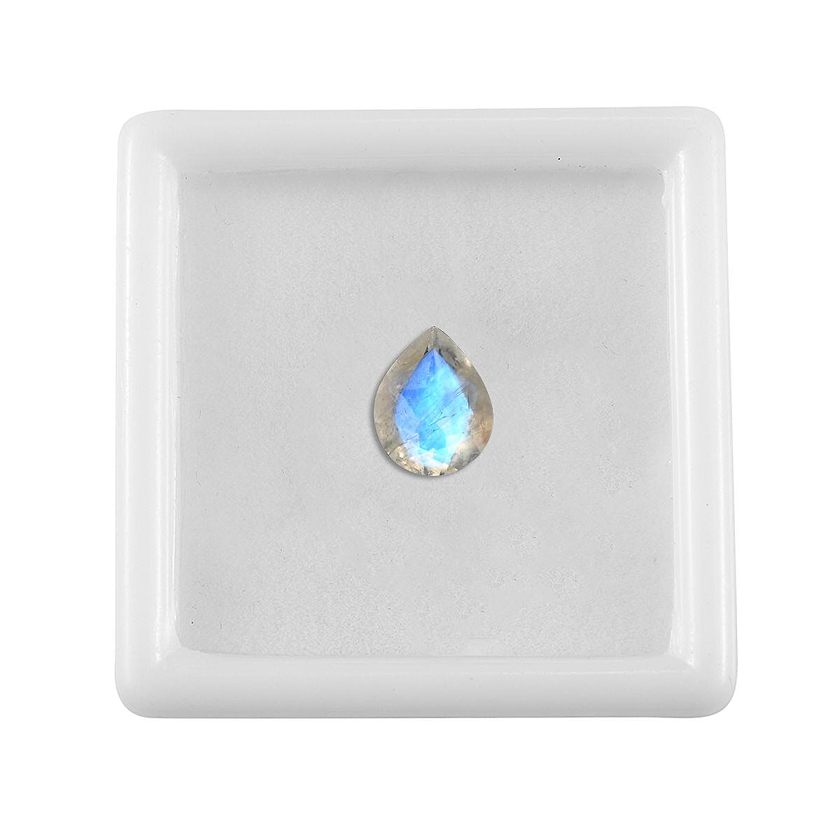 AA Rainbow Moonstone (Pear 10x8 mm) 1.70 ctw Loose Gemstone