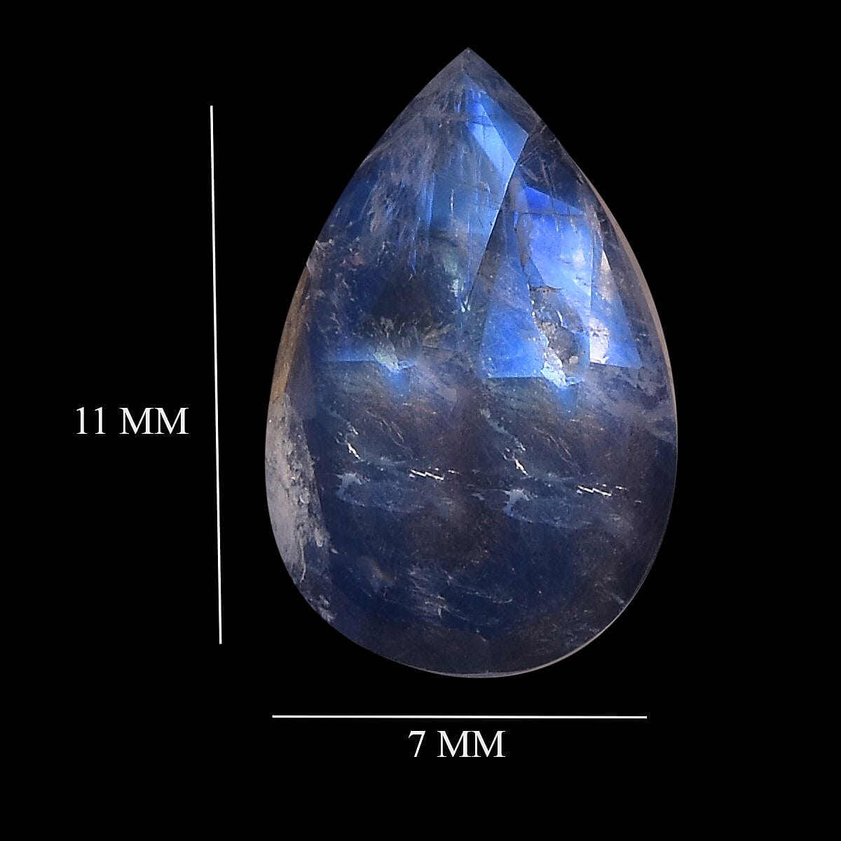 AA Rainbow Moonstone (Pear 11x7 mm) 1.89 ctw