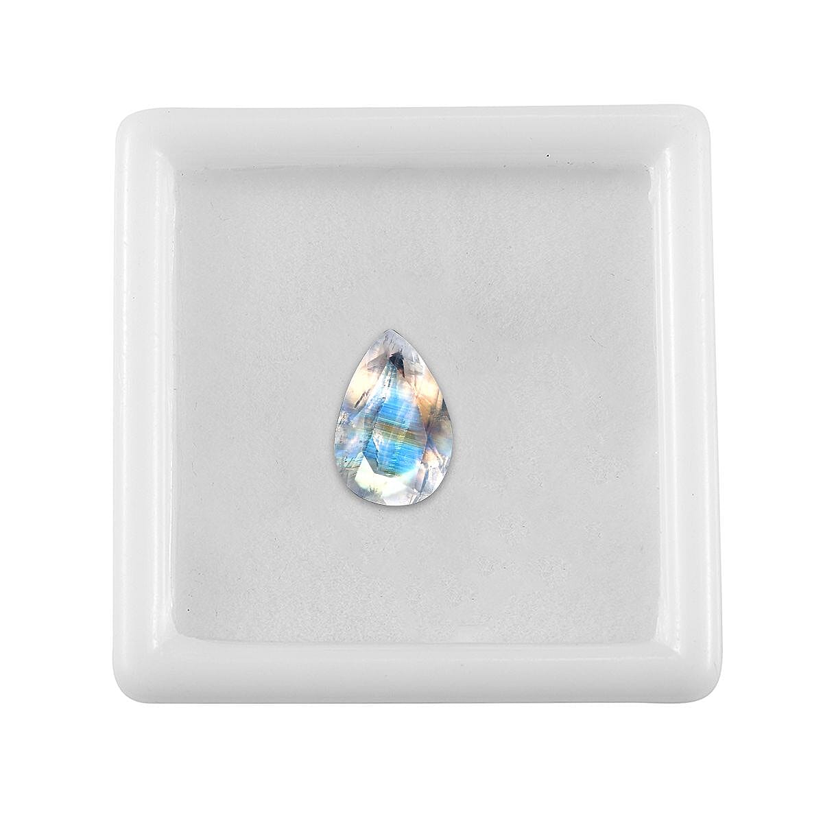 AA Rainbow Moonstone (Pear 12x8 mm) 2.54 ctw image number 2