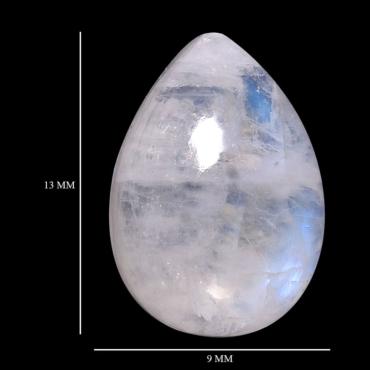 Rainbow Moonstone (Pear 13x9 mm) 3.53 ctw image number 3