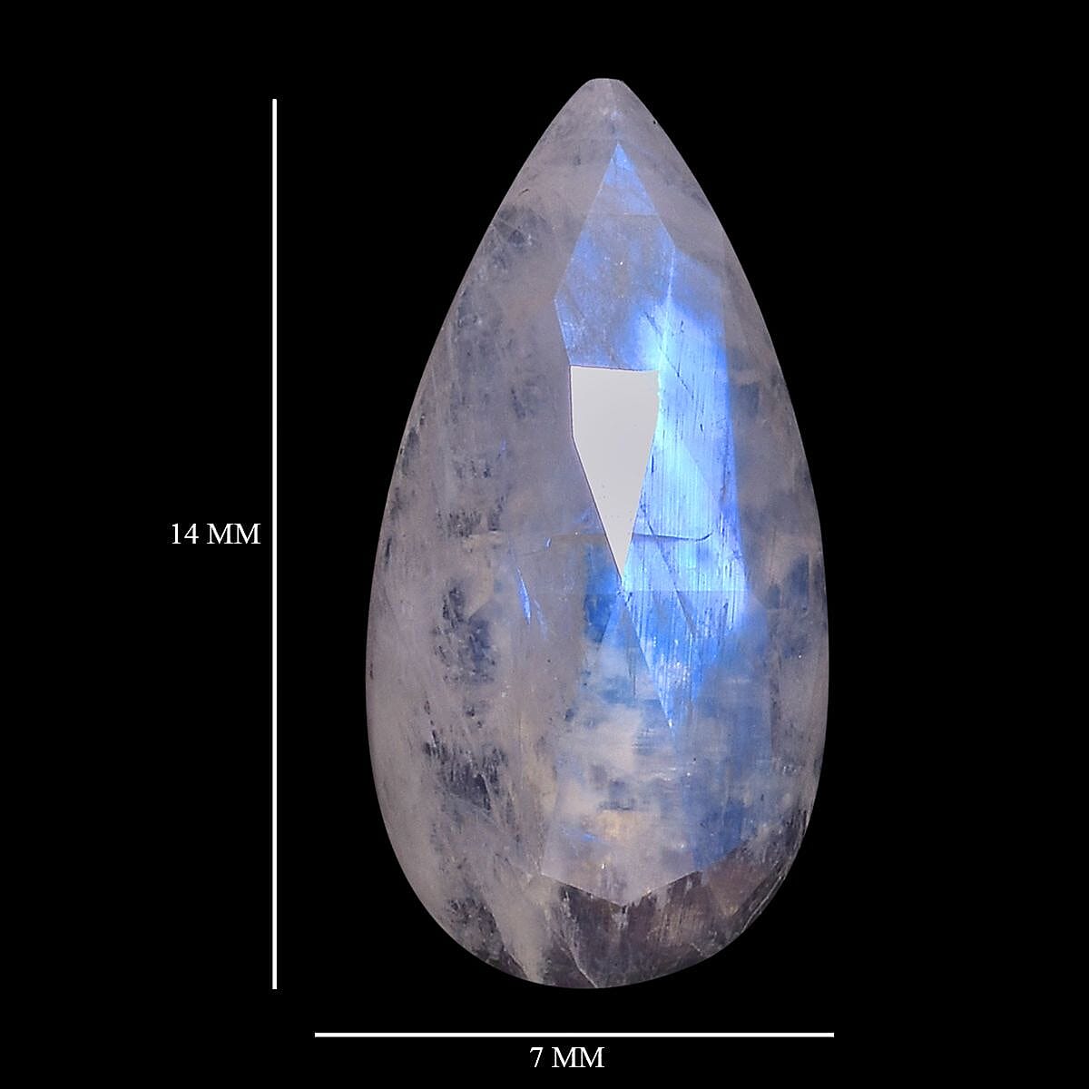 Rainbow Moonstone (Pear 14x7 mm) 2.56 ctw image number 3