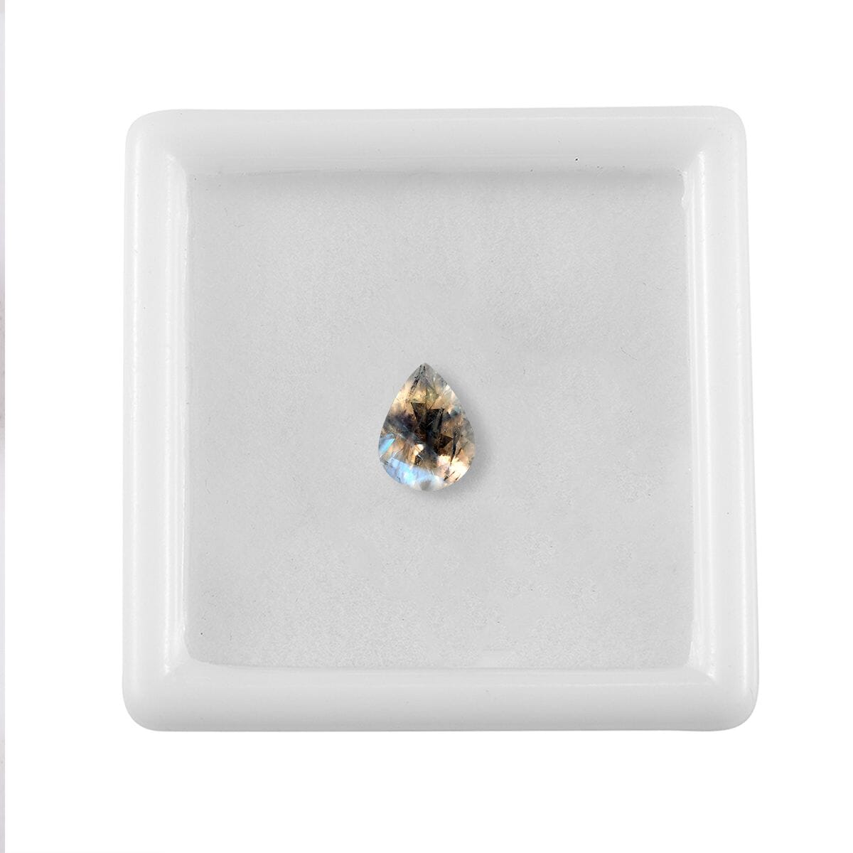 AA Rainbow Moonstone (Pear 8x6 mm) 0.79 ctw image number 2