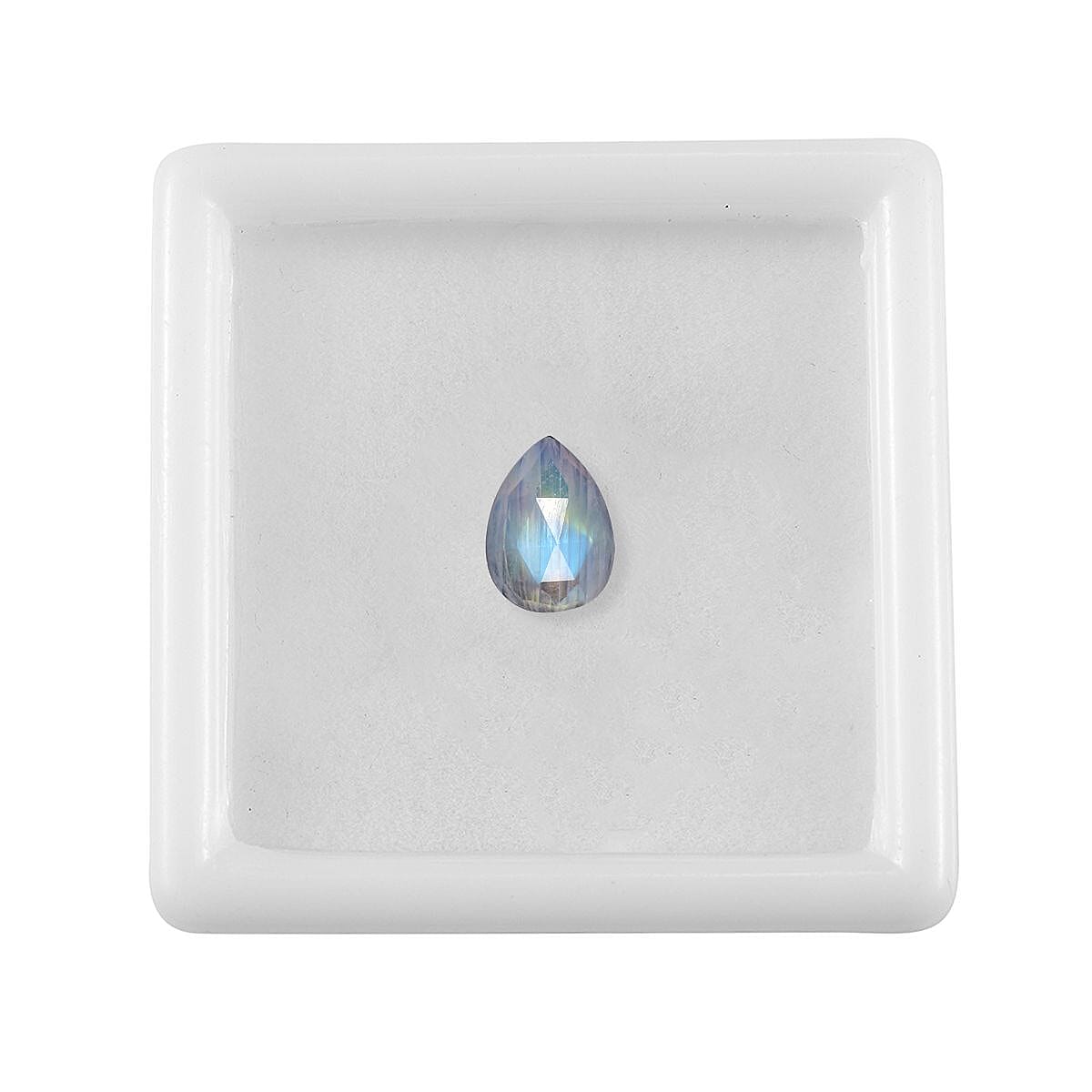 AA Rainbow Moonstone (Pear 8x6 mm) 1.09 ctw image number 2