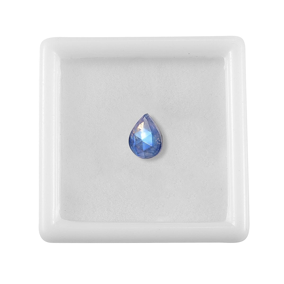 AAA Rainbow Moonstone (Pear 8x6 mm) 0.99 ctw image number 2