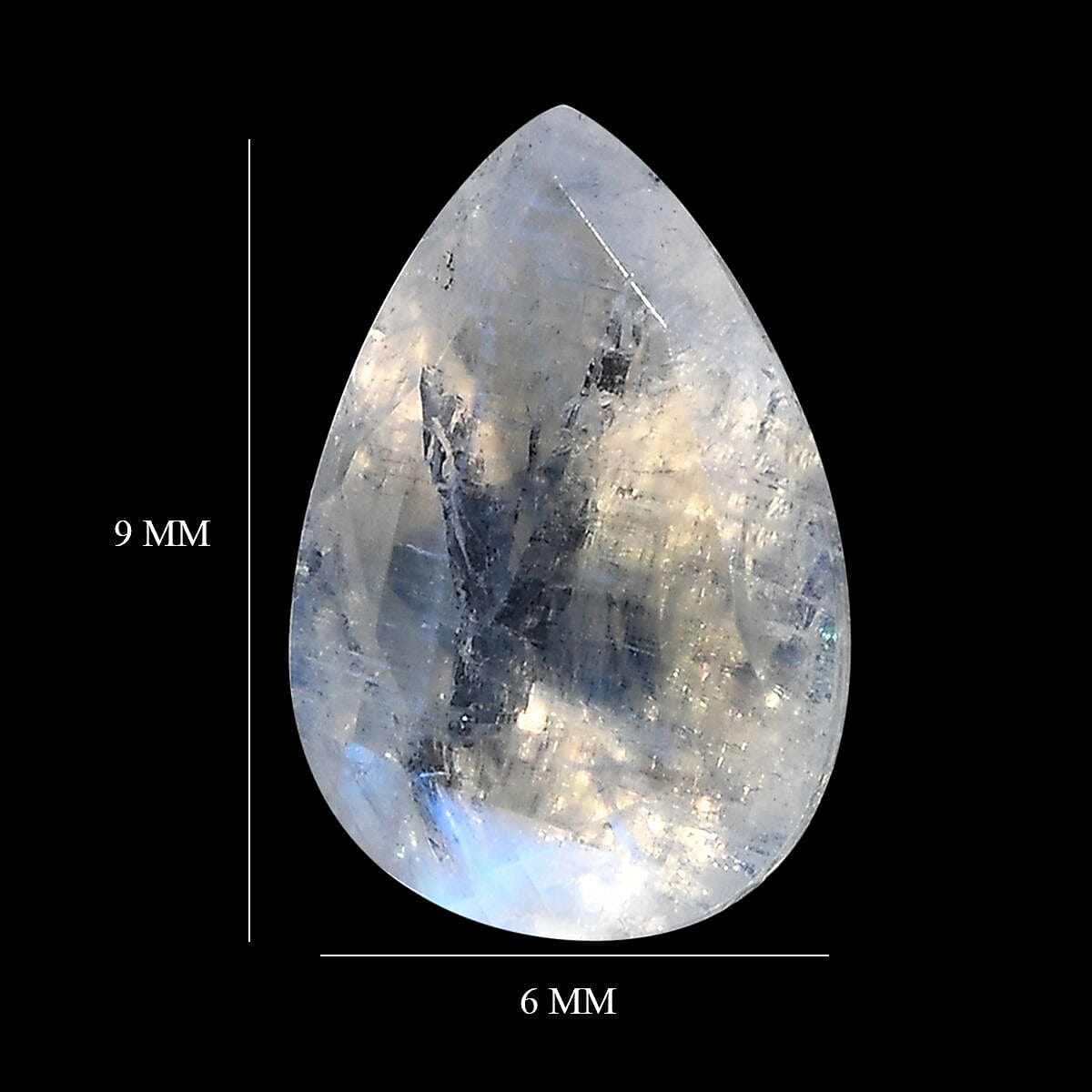 Rainbow Moonstone (Pear 9x6 mm) 1.18 ctw