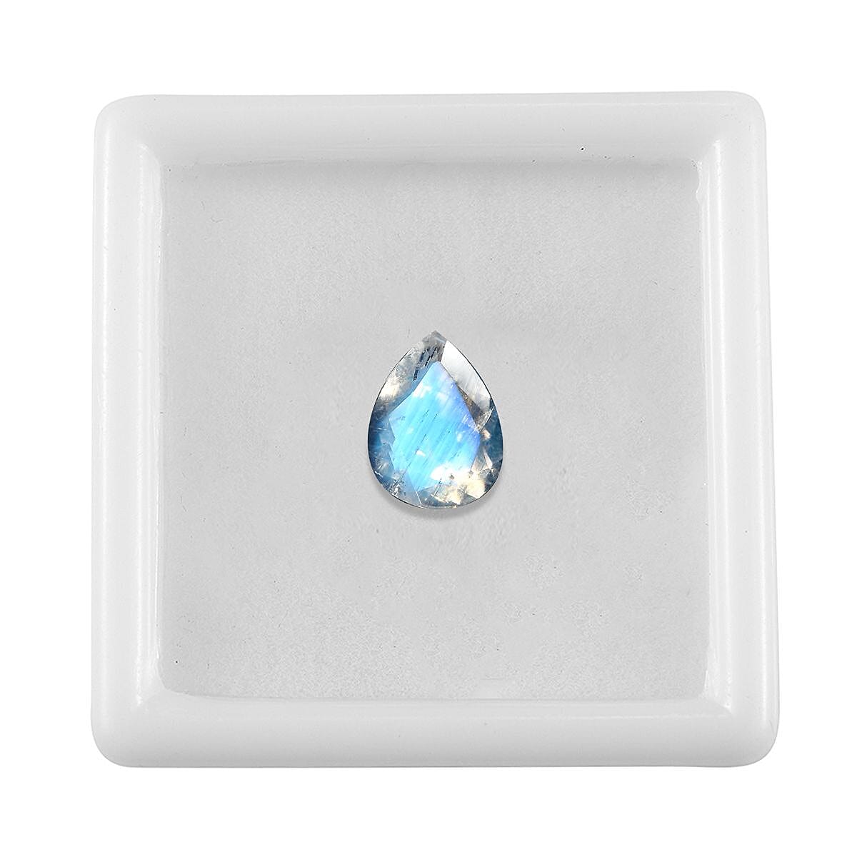 AAA Rainbow Moonstone (Pear 9x7 mm) 1.40 ctw image number 2