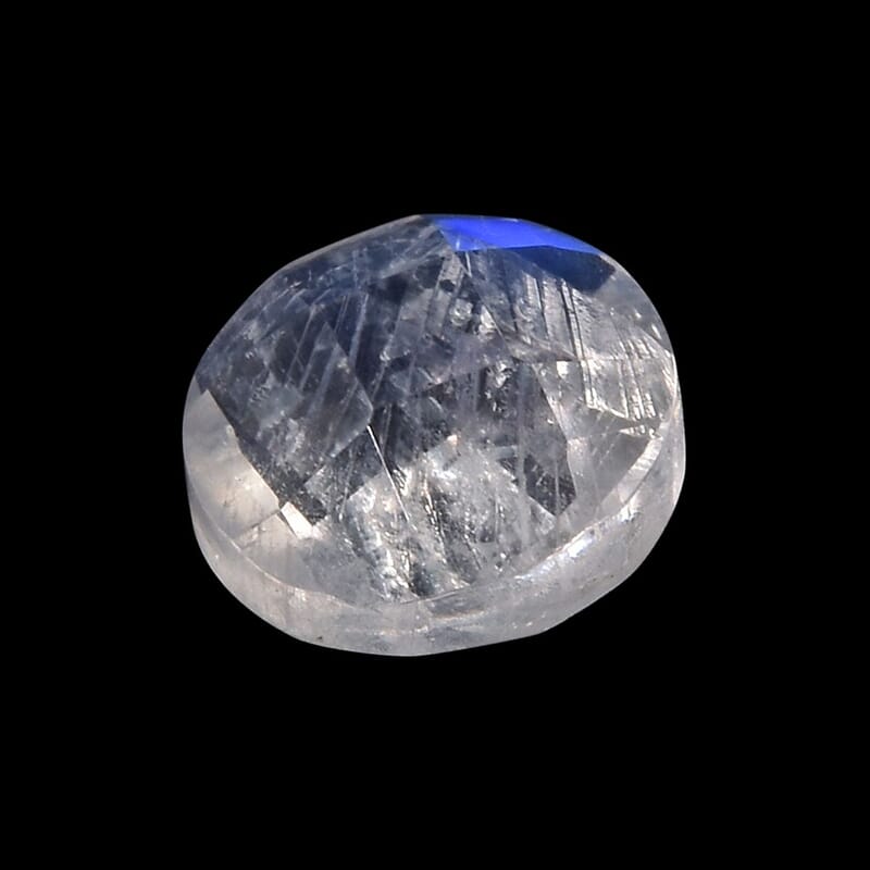 AA Rainbow Moonstone Set of 2 (Rnd 5 mm) 0.98 ctw Loose Gemstone