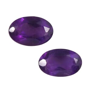 AA African Amethyst Set of 2 (Ovl 6x4 mm) 0.77 ctw
