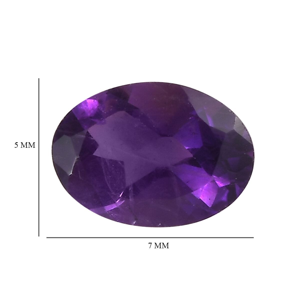 African Amethyst (Ovl 7x5 mm) 1.34 ctw image number 3