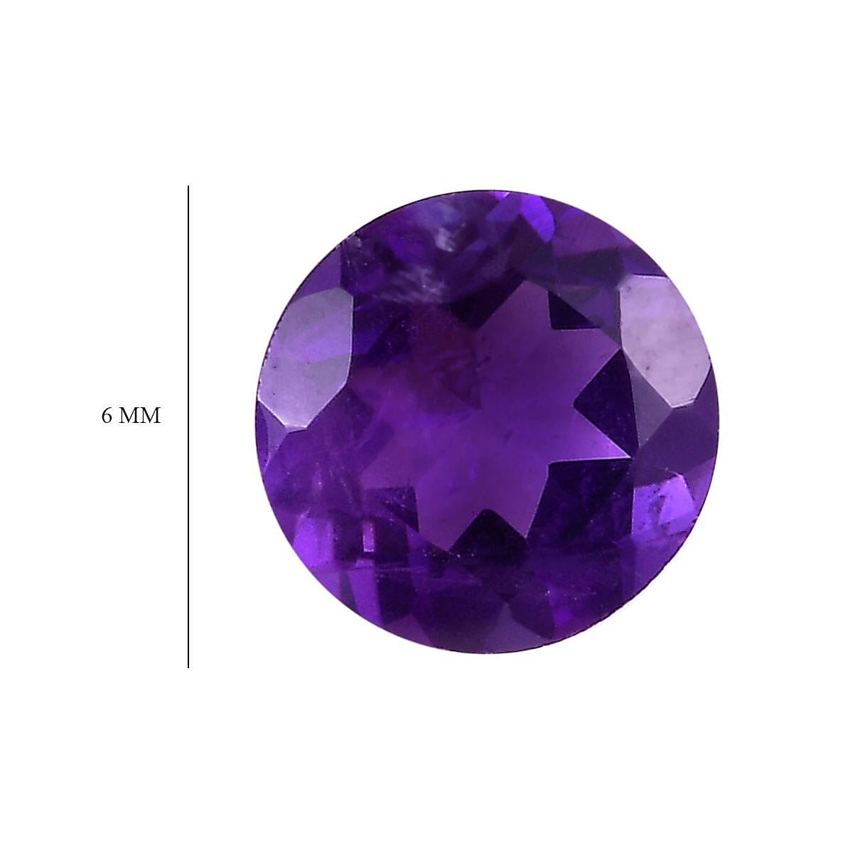 African Amethyst (Rnd 6 mm) 1.21 ctw image number 3