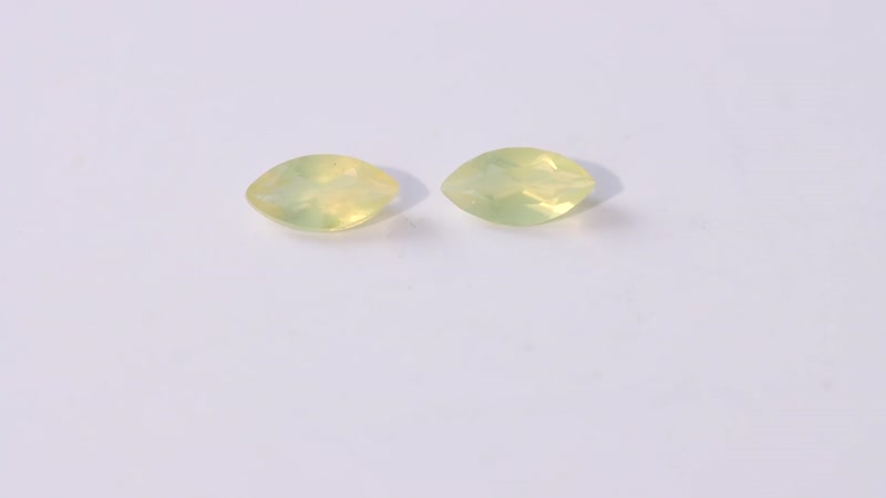 Canary Opal Set of 2 (Mrq 6x3 mm) 0.29 ctw