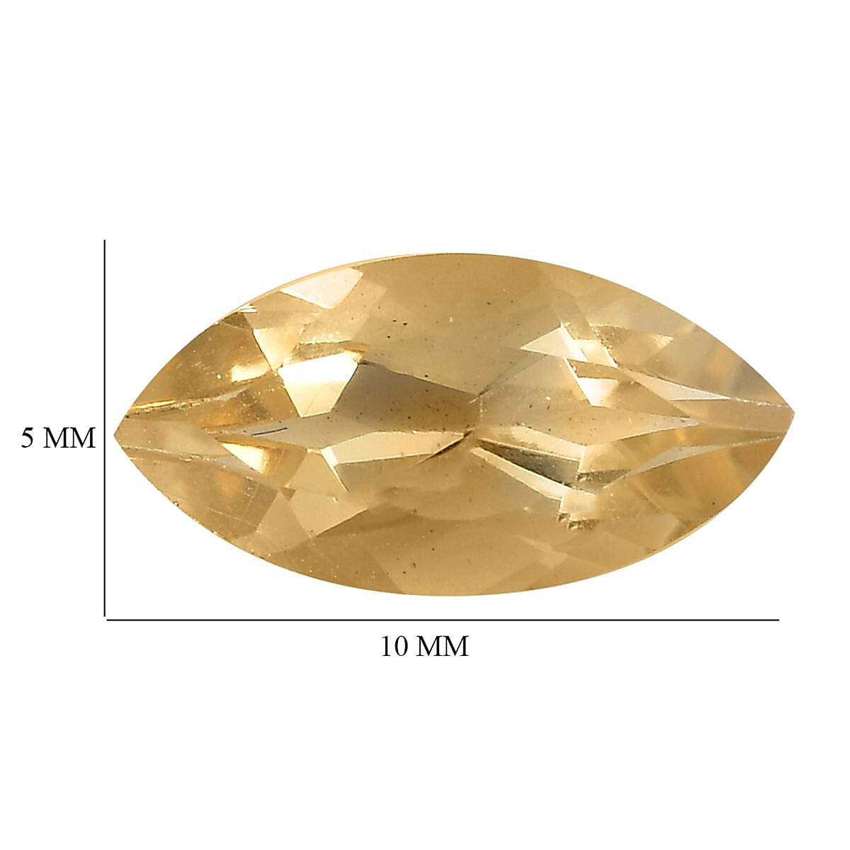 Brazilian Citrine Set of 2 (Mrq 10x5 mm) 1.63 ctw