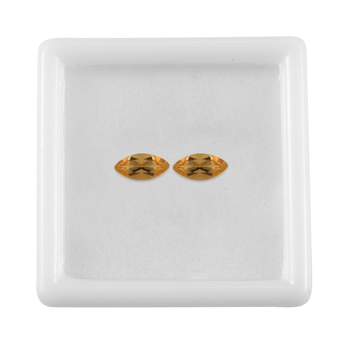 Brazilian Citrine Set of 2 (Mrq 8x4 mm) 0.87 ctw image number 2