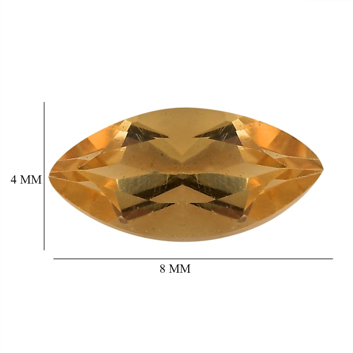 Brazilian Citrine Set of 2 (Mrq 8x4 mm) 0.87 ctw image number 3