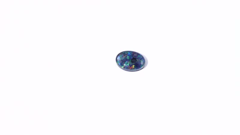 Boulder Opal Triplet (Ovl 8x6 mm) 0.90 ctw