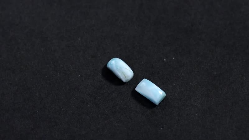 Larimar Set of 2 (Bgt 7x3.5 mm) 1.23 ctw