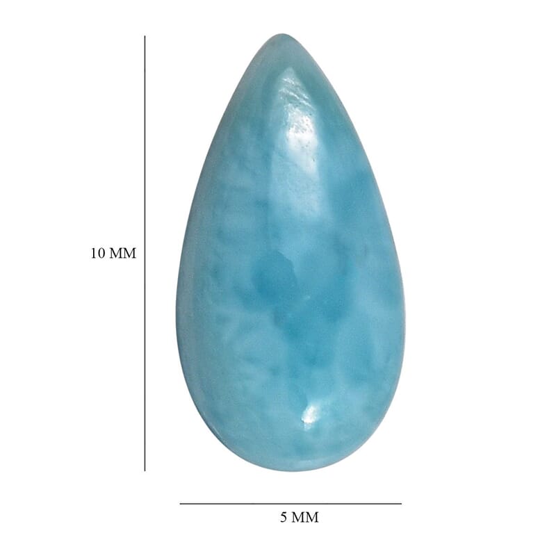 Larimar (Pear 10x5 mm) 1.08 ctw