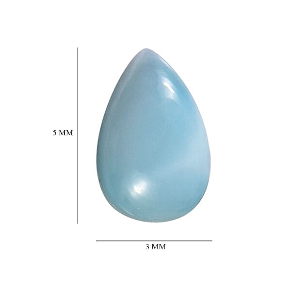 Larimar Set of 2 (Pear 5x3 mm) 0.51 ctw