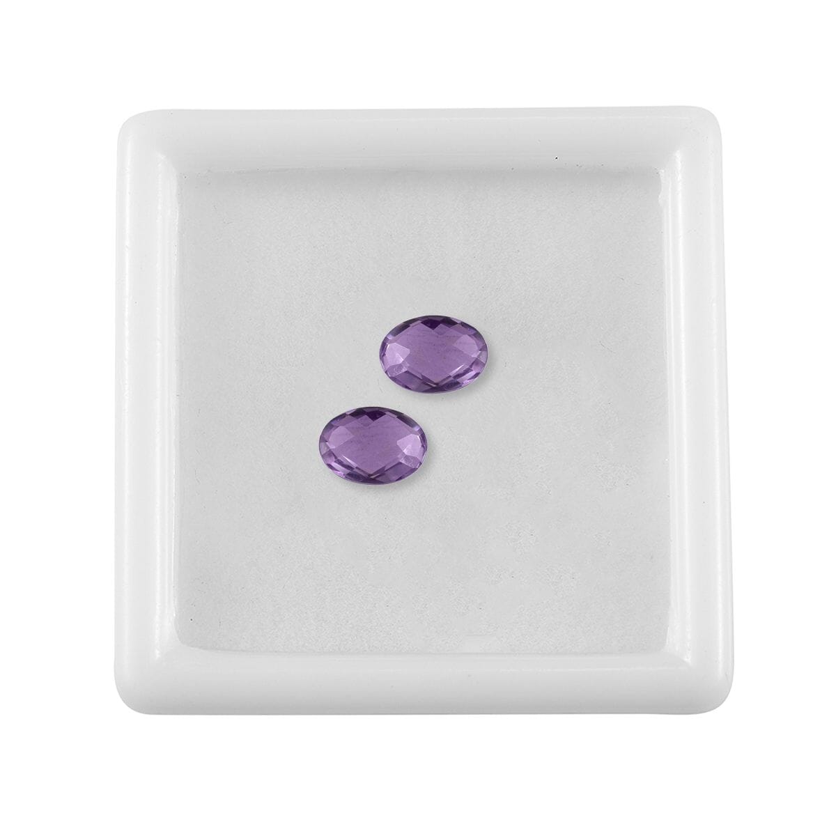 Rose De France Amethyst Set of 2 (Ovl 7x5 mm) 1.44 ctw image number 2