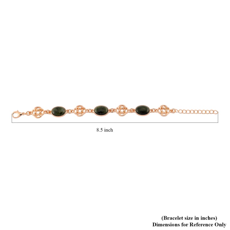 Connemara Marble 30.00 ctw Bracelet in Goldtone (7-9.0In)