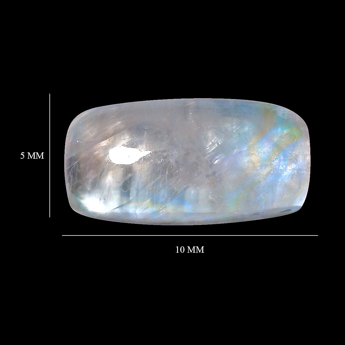 Rainbow Moonstone (Cush 10x5 mm) 1.30 ctw