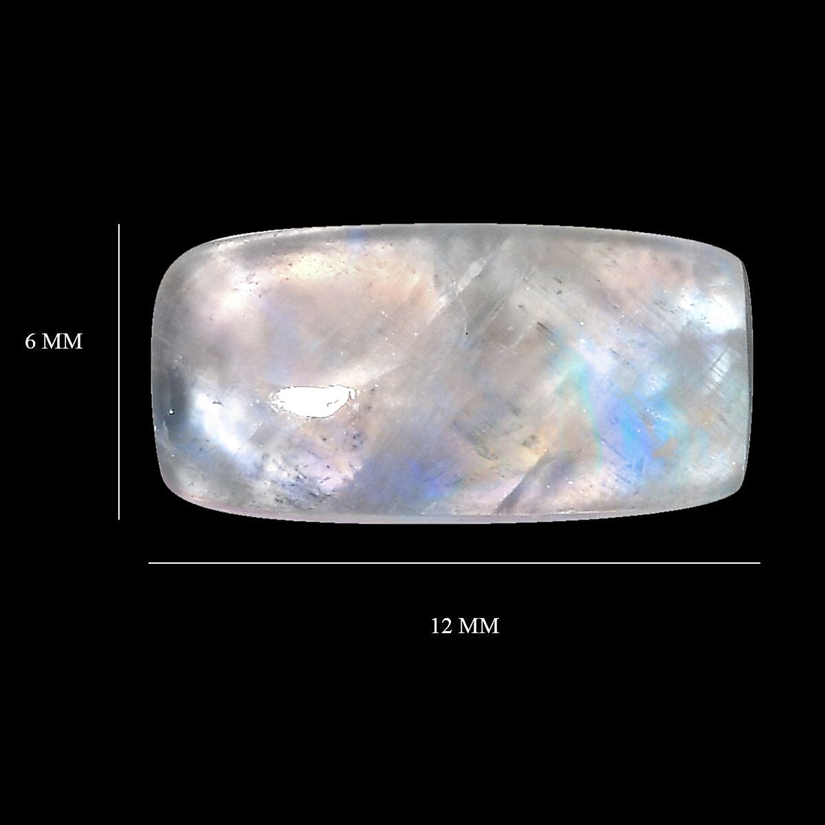Rainbow Moonstone (Cush 12x6 mm) 2.40 ctw
