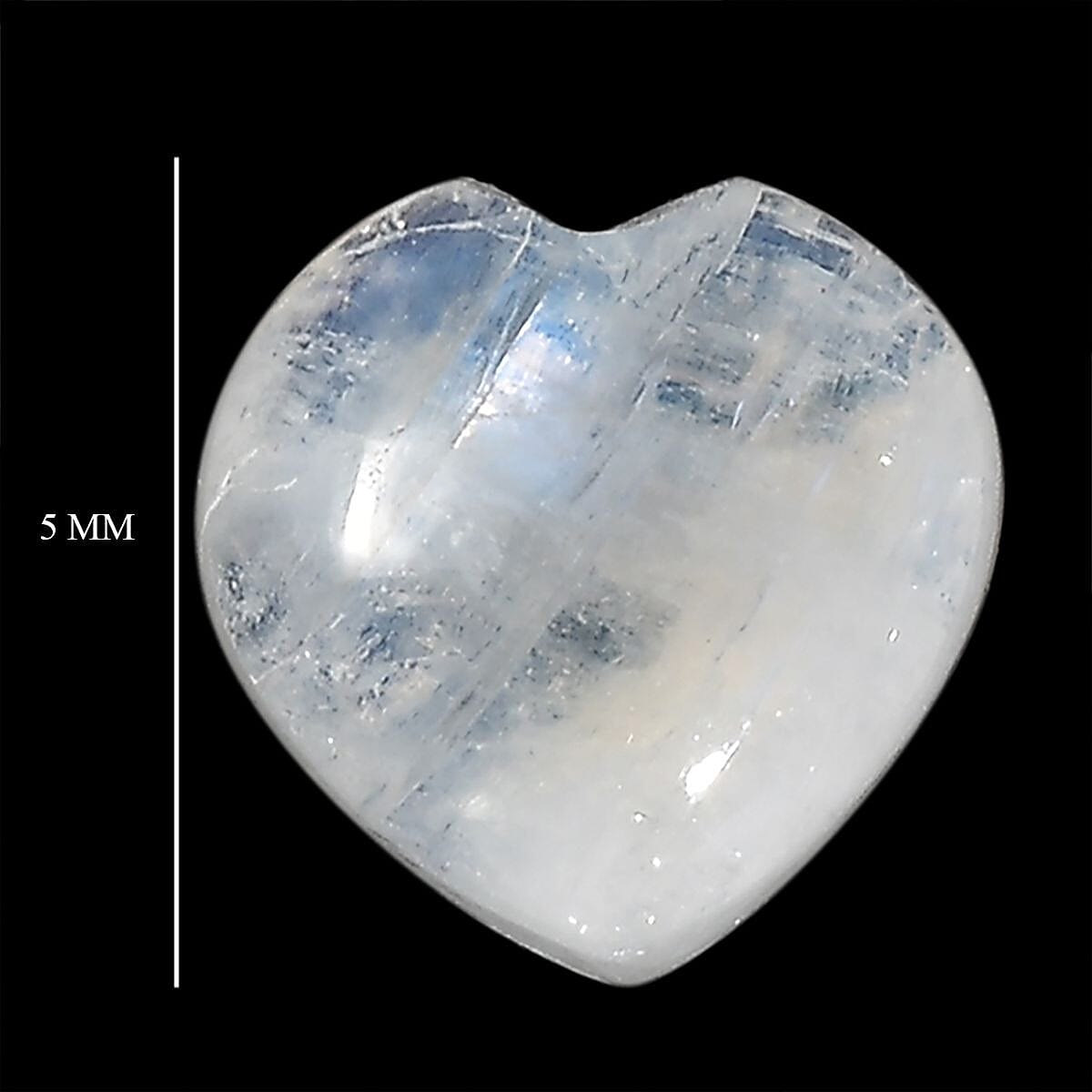 Rainbow Moonstone (Hrt 5 mm) 1.01 ctw image number 4