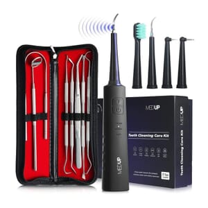 MedUp Cordless Electric Plaque Remover & Toothbrush Tooth Cleaning Kit