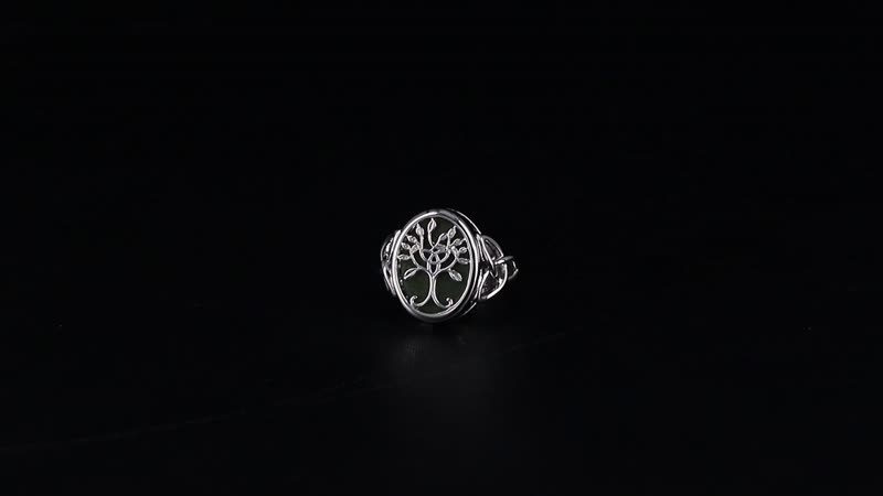 Connemara Marble  Ring Pure White Brass  10.00 ctw