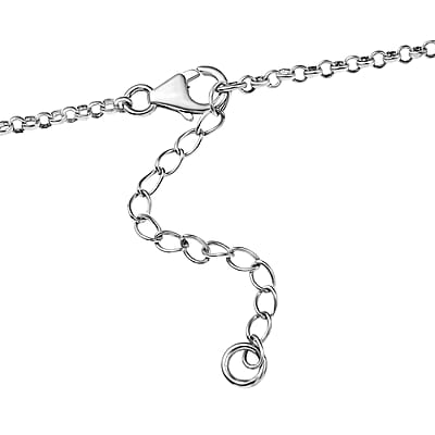 D'Joy Artisan Crafted Royston Turquoise and White Buffalo 24.60 ctw Western Heritage Necklace in Sterling Silver (18-20 Inches)