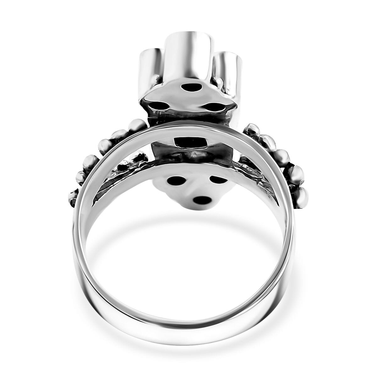 Sajen Silver Sky Blue Topaz and Multi Gemstone 3.75 ctw Ring in Sterling Silver (Size 7.0) image number 4