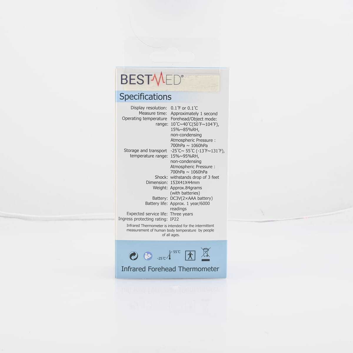 CLOSEOUT Best Med Infared Forehead Thermometer. Batteries Included image number 5