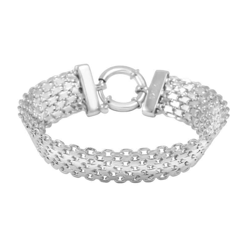 Venetian Chain Bracelet in Sterling Silver (7.50 In) 17 Grams
