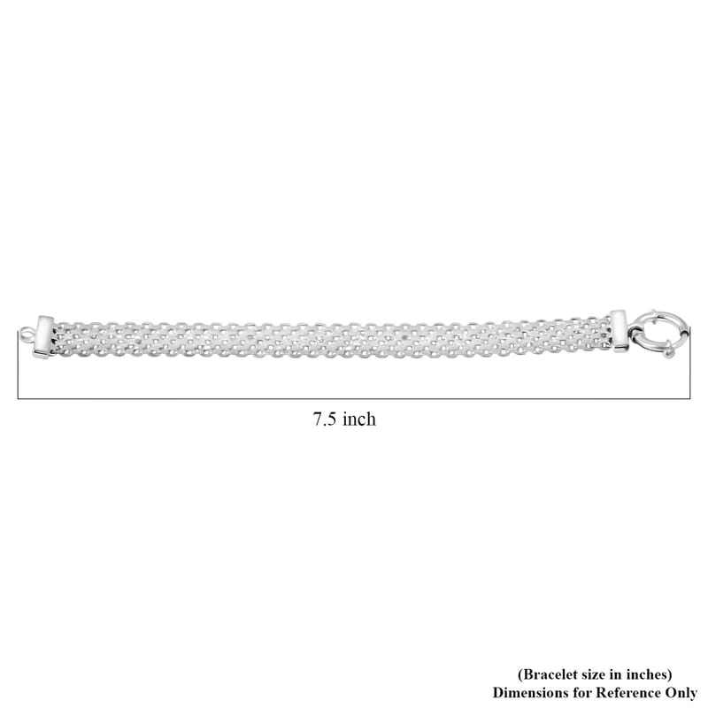 Venetian Chain Bracelet in Sterling Silver (7.50 In) 17 Grams
