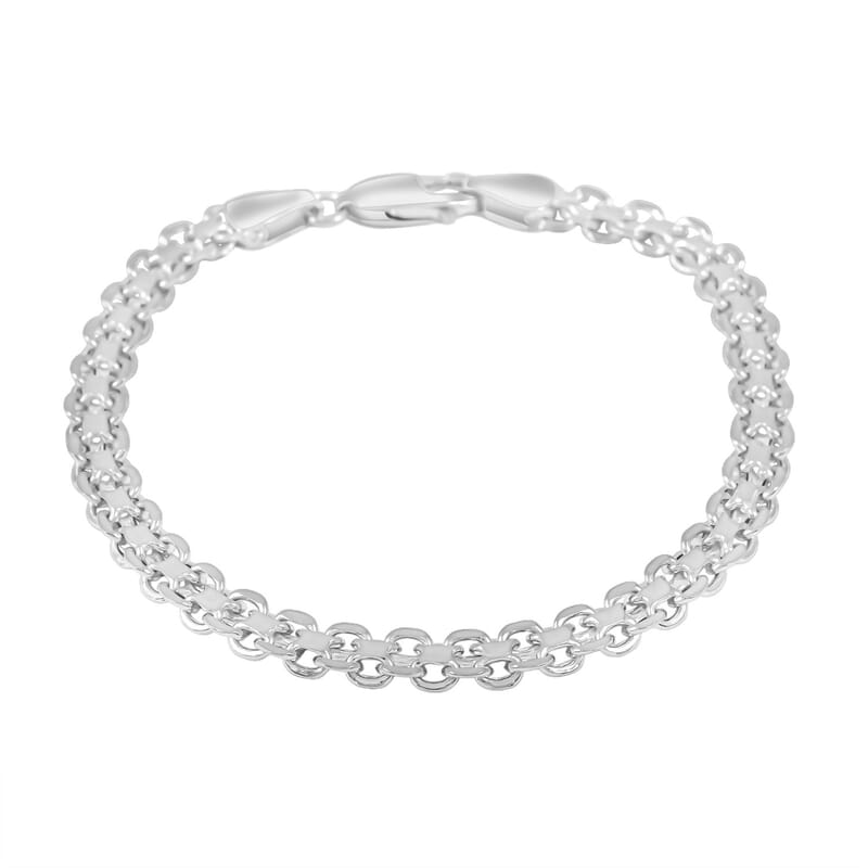 Chain Bracelet in Sterling Silver (7.50 In) 4.80 Grams