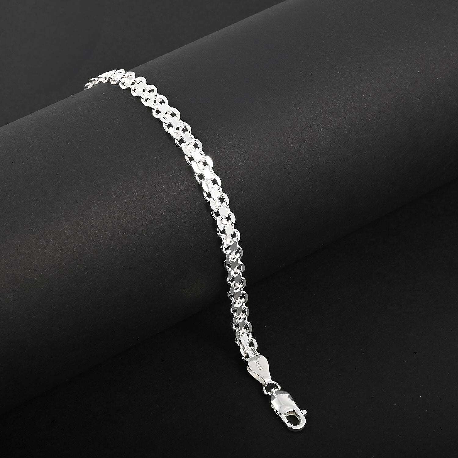 Chain Bracelet in Sterling Silver (7.50 In) 4.80 Grams