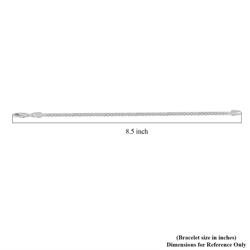 Chain Bracelet in Sterling Silver (7.50 In) 4.80 Grams