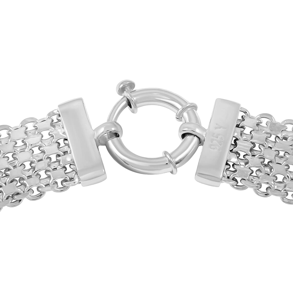 Venetian Chain Necklace in Sterling Silver 36.50 Grams 20 Inches image number 2