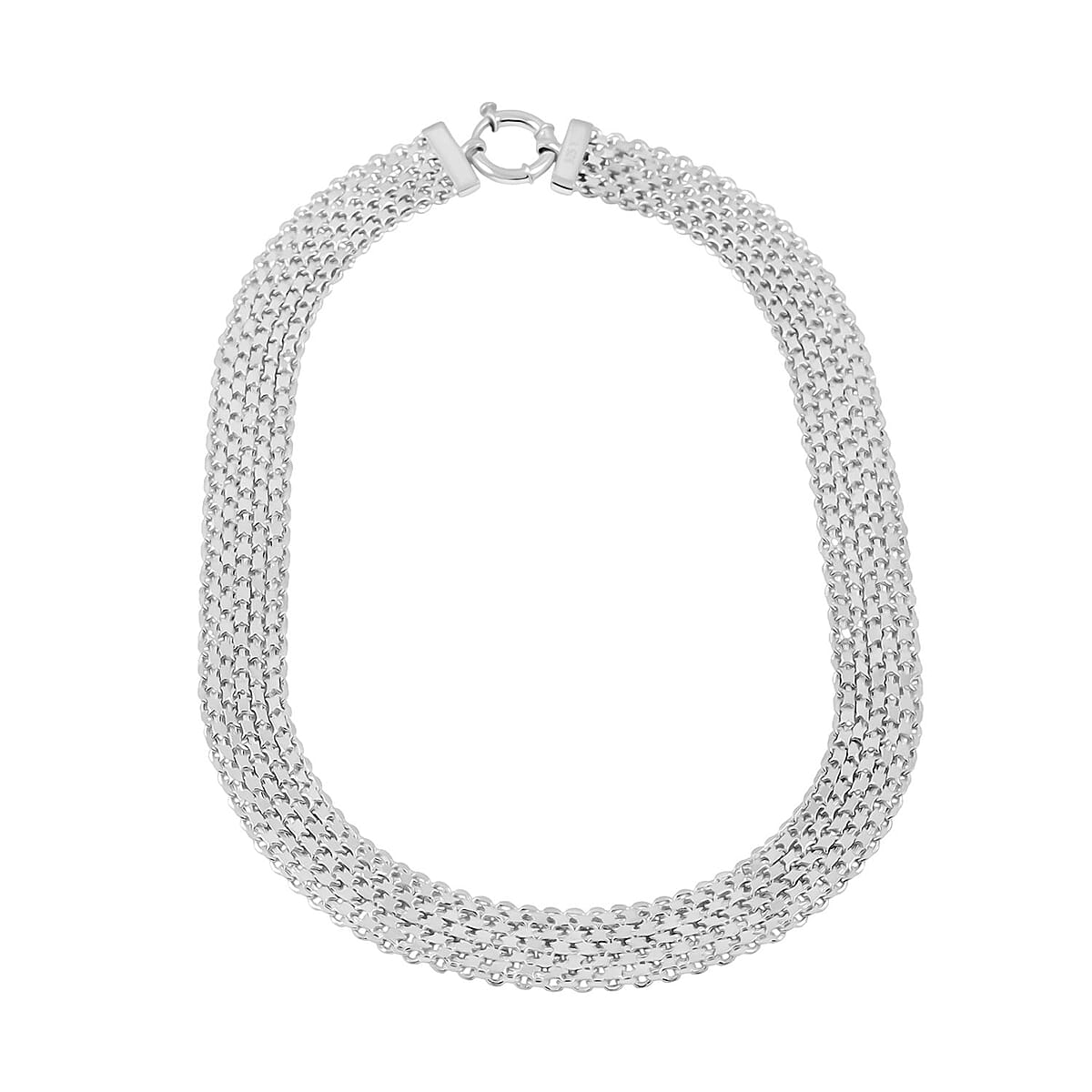 Venetian Chain Necklace in Sterling Silver 36.50 Grams 20 Inches image number 3