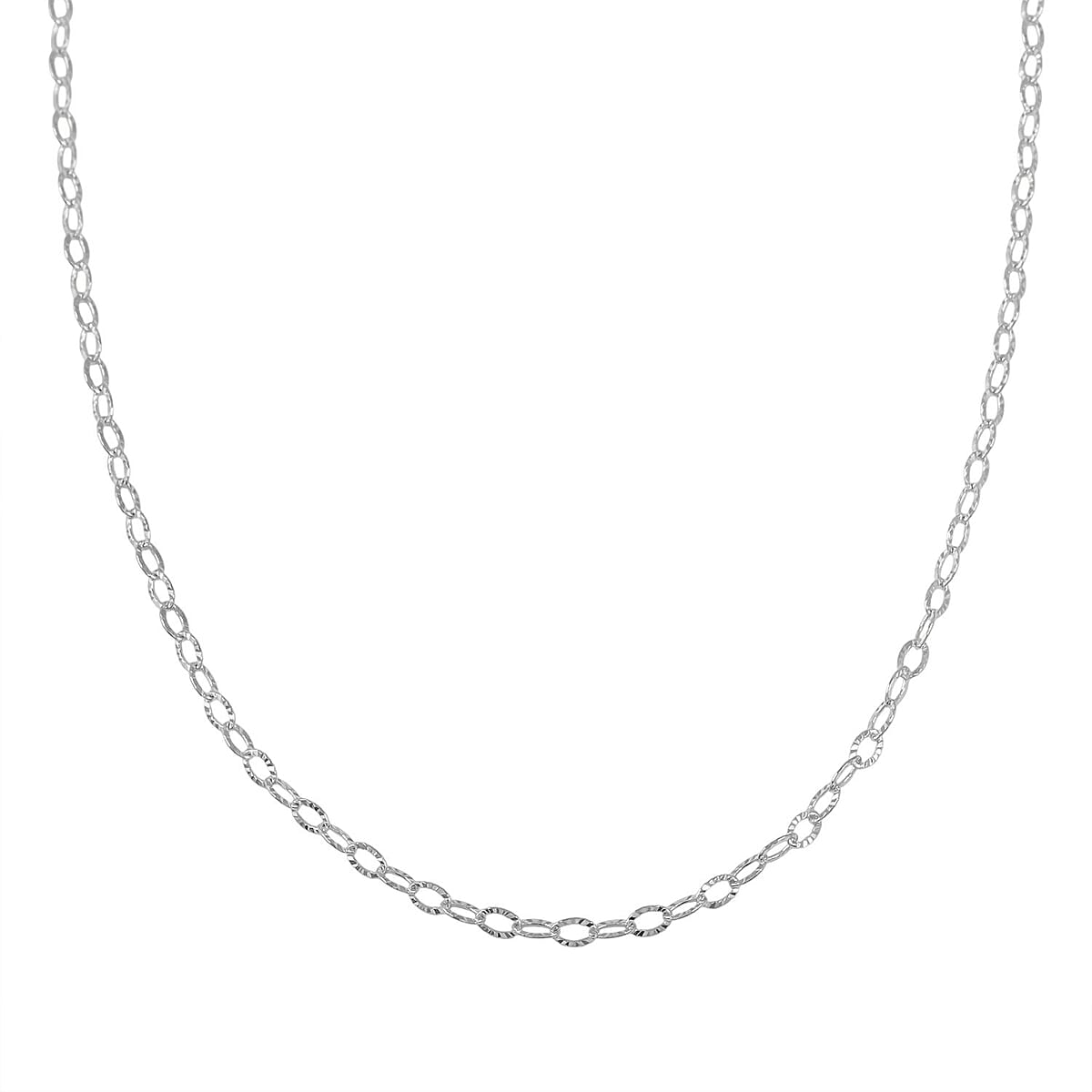 Star Chain Necklace in Sterling Silver 2.60 Grams 20 Inches image number 1