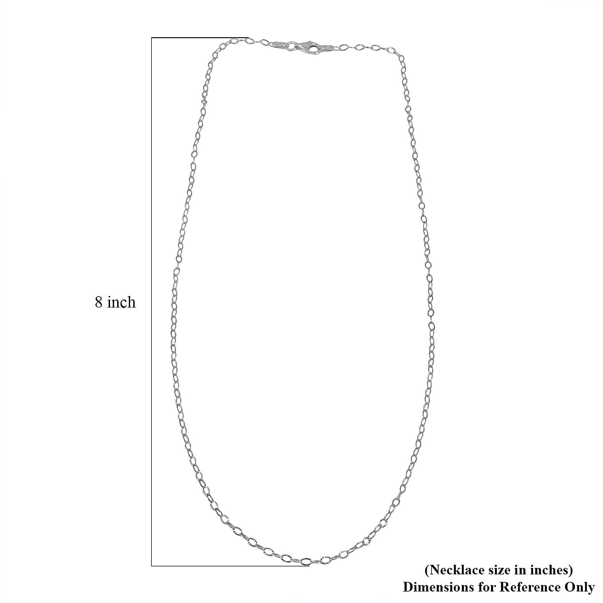 Star Chain Necklace in Sterling Silver 2.60 Grams 20 Inches image number 4