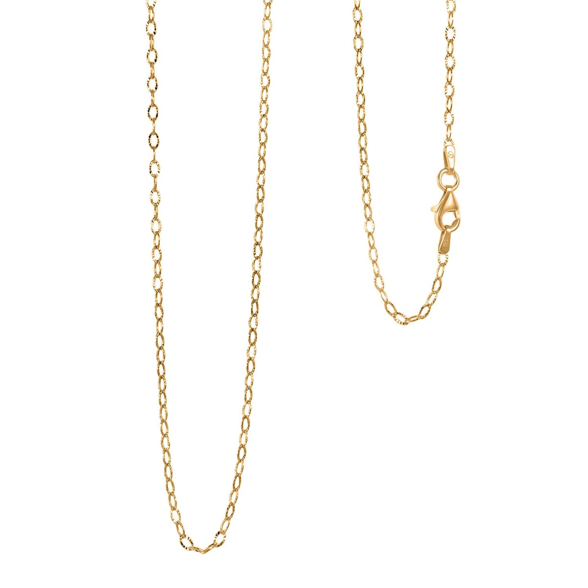 Star Chain Necklace in 14K Yellow Gold Over Sterling Silver 2.60 Grams 20 Inches image number 0
