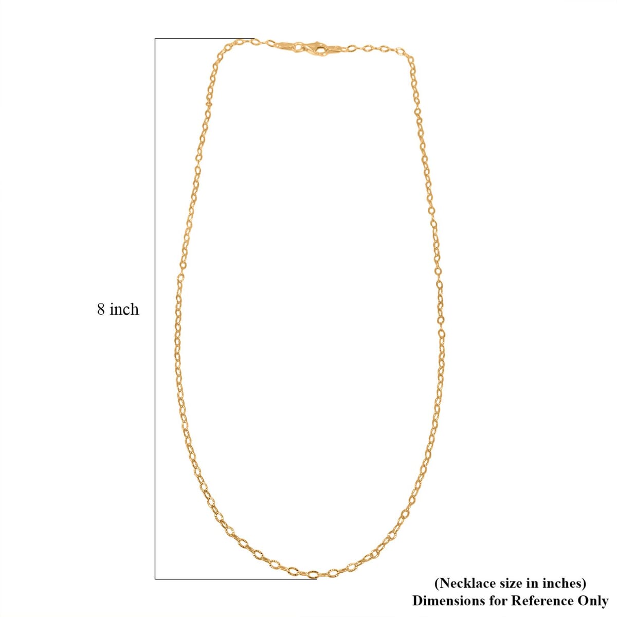 Star Chain Necklace in 14K Yellow Gold Over Sterling Silver 2.60 Grams 20 Inches image number 4