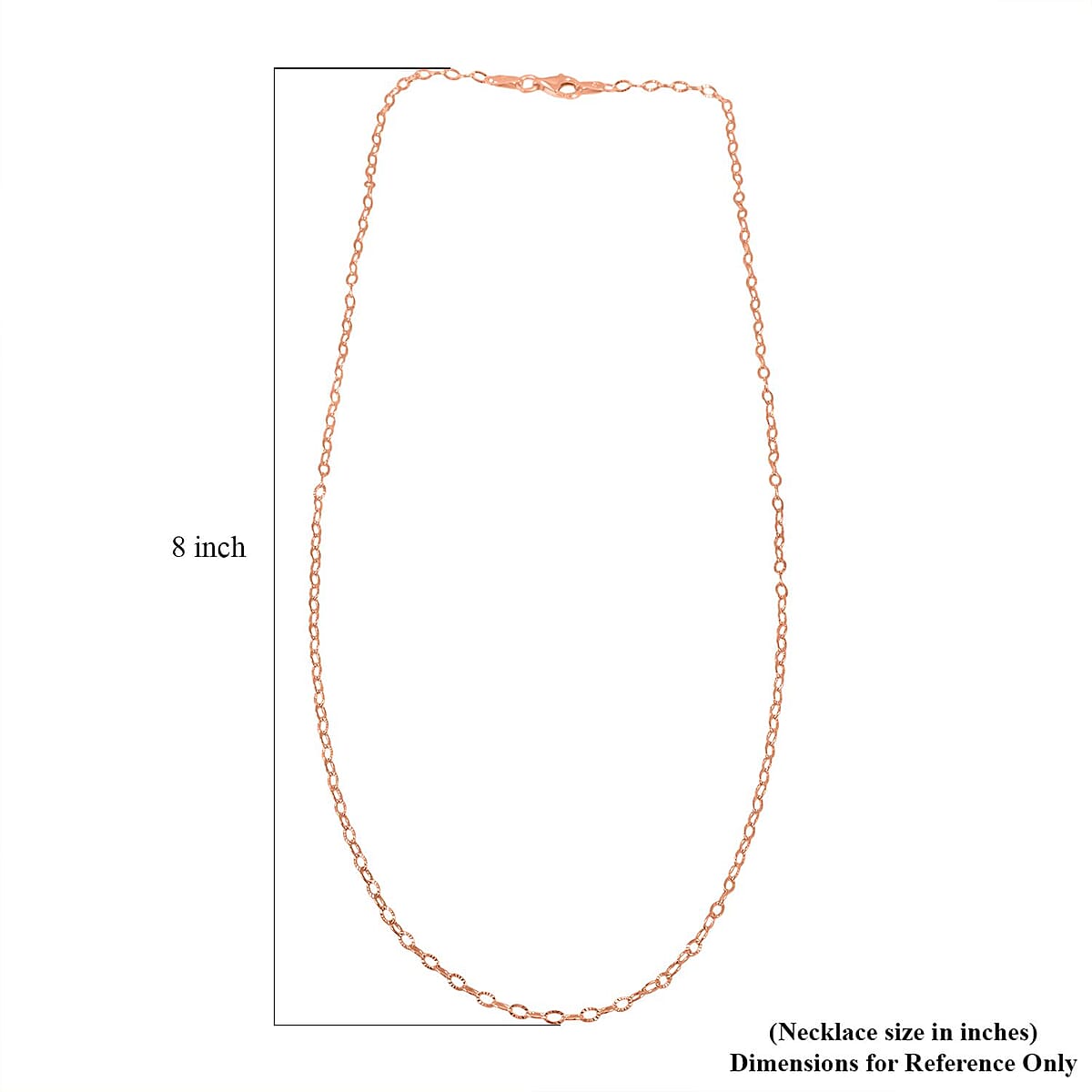 Star Chain Necklace in 14K Rose Gold Over Sterling Silver 2.60 Grams 20 Inches image number 4
