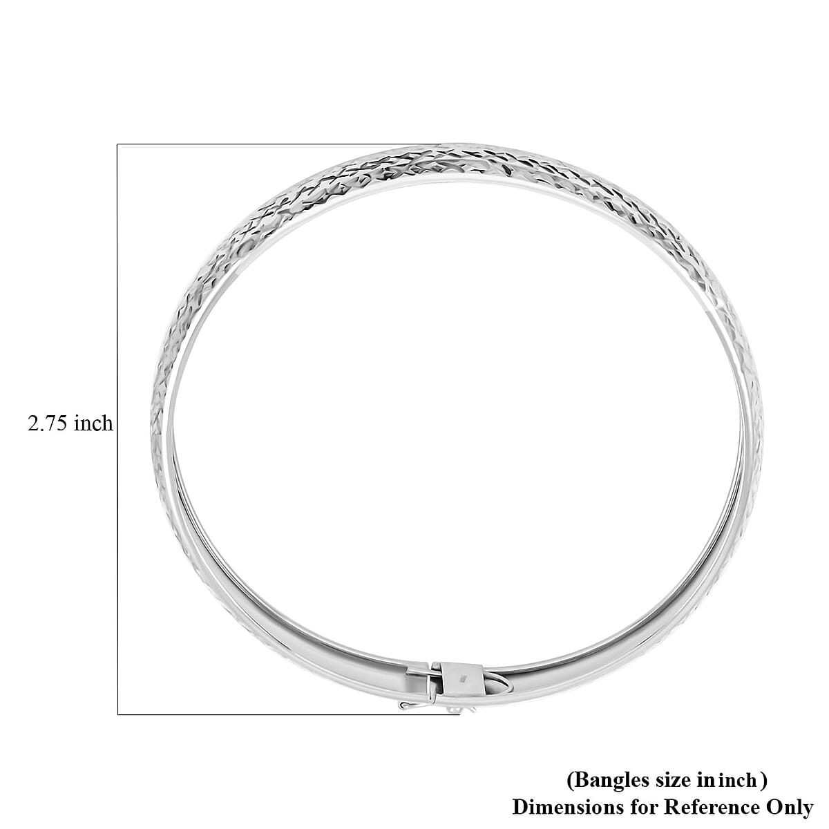 Bangle Bracelet in Sterling Silver 5.52 Grams image number 3