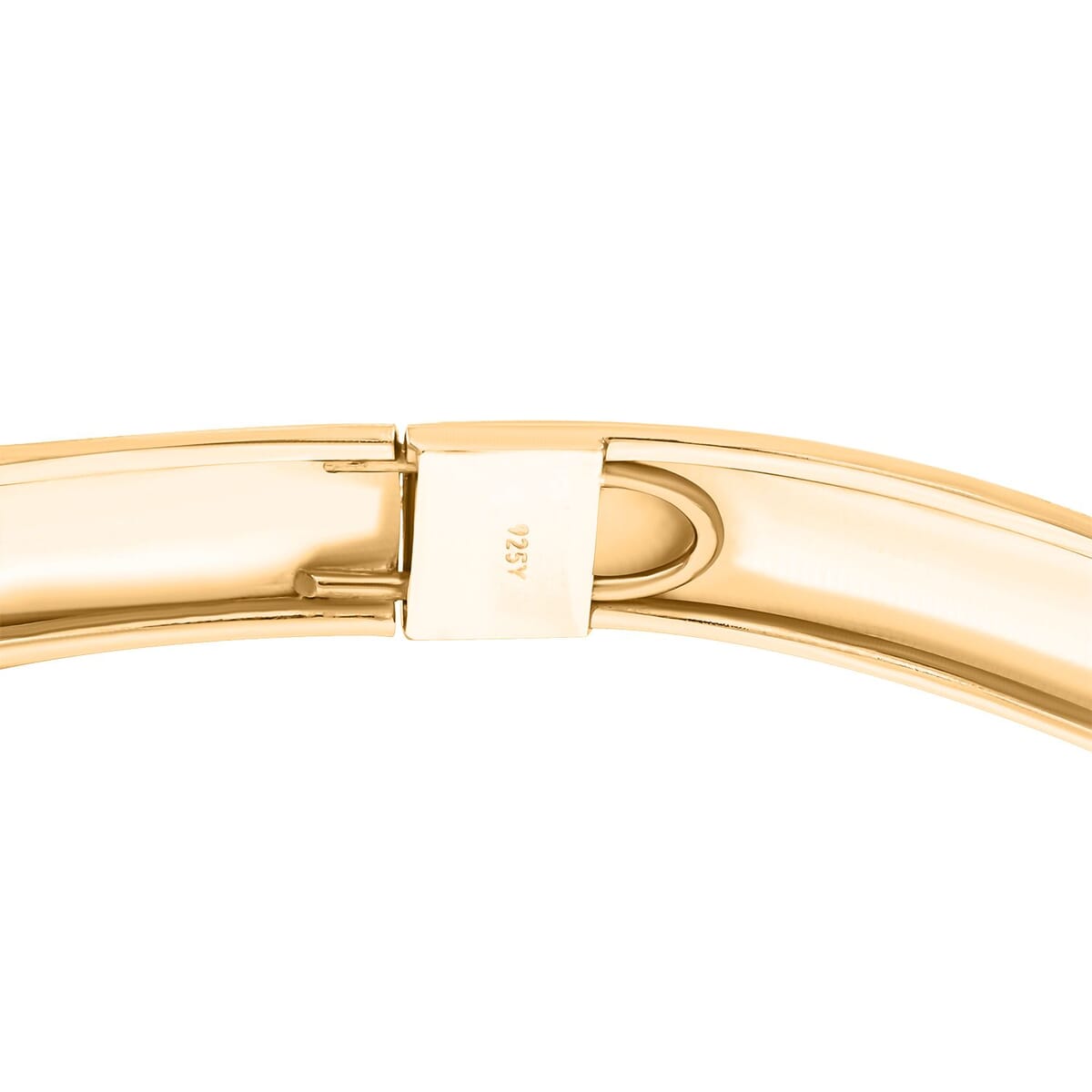 Diamond Cut Sandblasting Bangle Bracelet in 14K Yellow Rose Gold Over and Sterling Silver (8.00 In) 4.10 Grams image number 3