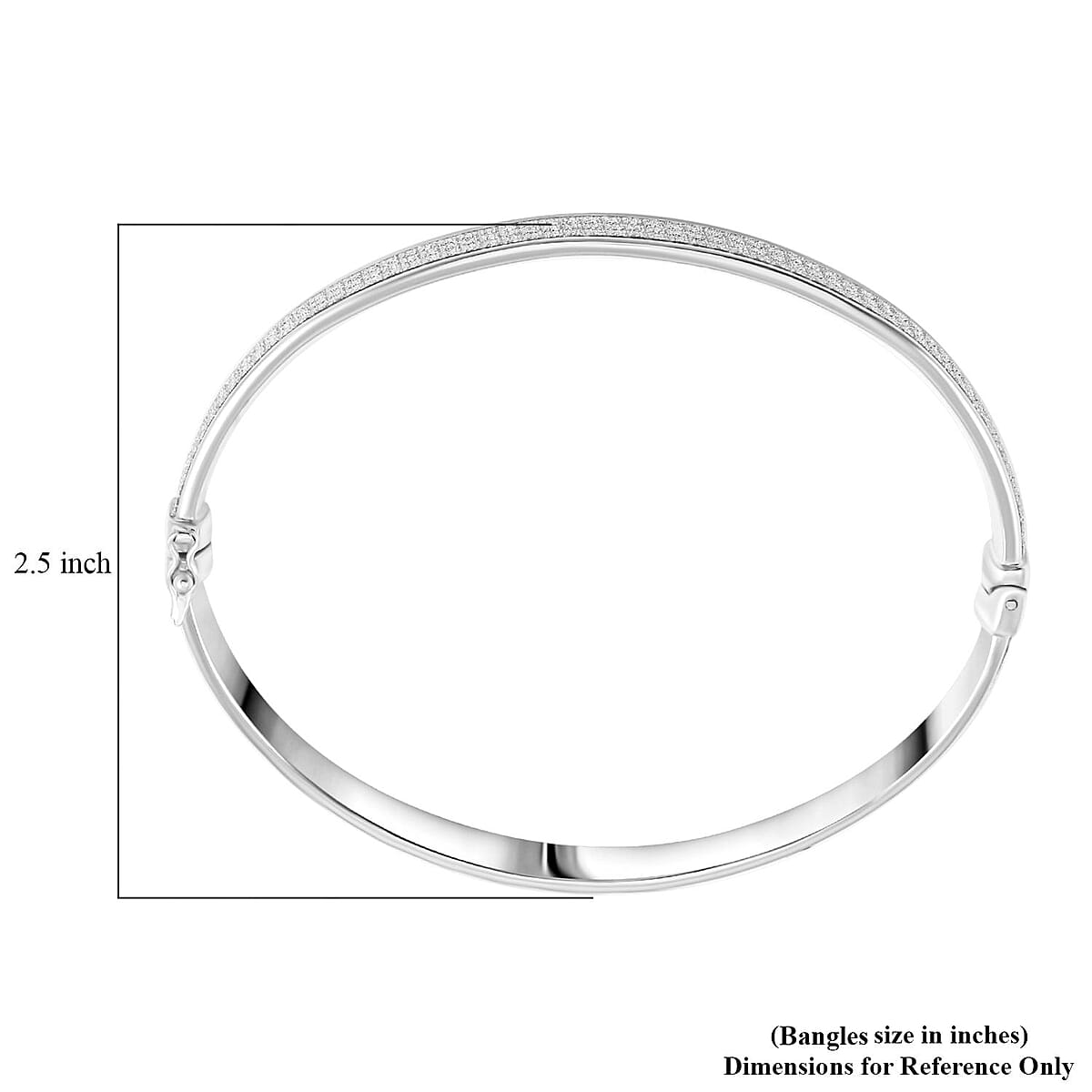 Bangle Bracelet in Sterling Silver (7.50 g) 13.50 Grams image number 4